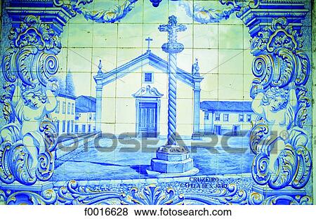 Portugal, Castelo Branco, Episcopal palace, azulejo View Large Photo Image Stock Photo - Portugal, Castelo Branco, Episcopal palace, azulejo. Fotosearch