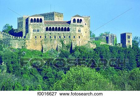 Stock Photo - Portugal, Leiria, castle. Fotosearch