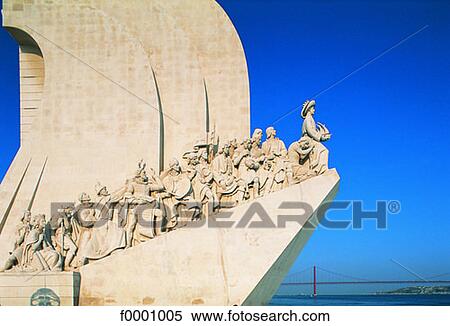 Stock Photography - Portugal, Lisbon, monument to the Discoverers. Fotosearch