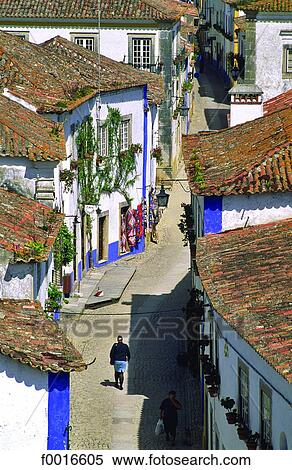 Stock Photography - Portugal, Obidos. Fotosearch