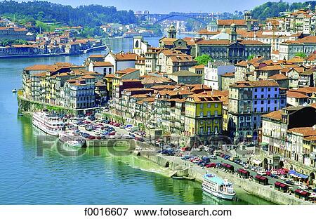 Stock Photo - Portugal, Porto, Douro river. Fotosearch