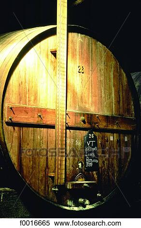Stock Photography - Portugal, Porto, wine barrel. Fotosearch