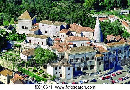 Portugal, Sintra and da Pena palace View Large Photo Image Stock Image - Portugal, Sintra and da Pena palace. Fotosearch