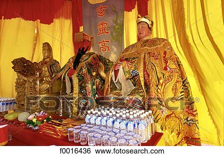 Stock Photograph - China, Taiwan, Taipei, Taoist cult. Fotosearch