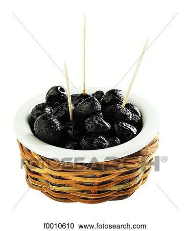 Stock Image - Black olives. Fotosearch
