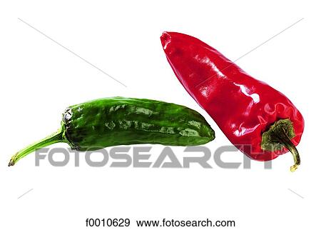 Green and red pepper View Large Photo Image Stock Photo - Green and red pepper. Fotosearch