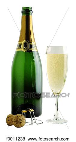 Bottle and glass of Champagne View Large Photo Image Stock Photo - Bottle and glass of Champagne. Fotosearch
