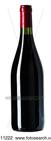 Stock Image - Bottle of wine. Fotosearch