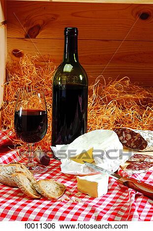 French cheese and wine View Large Photo Image Stock Photograph - French cheese and wine. Fotosearch