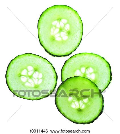 Cucumber slices View Large Photo Image Stock Photograph - Cucumber slices. Fotosearch