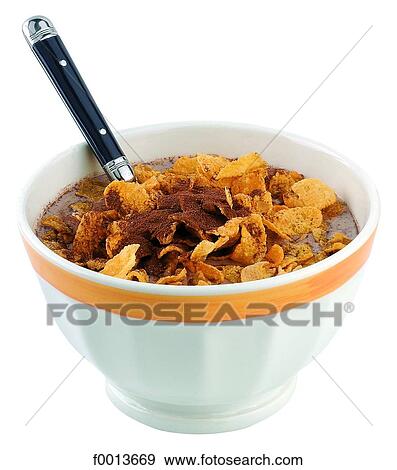 Stock Photo - Chocolate cereals. Fotosearch