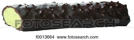 Picture - Chocolate coated ice-cream. Fotosearch