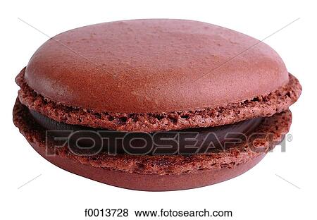 Stock Photo - Chocolate macaroon. Fotosearch