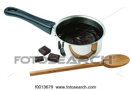 Stock Photo - Melted chocolate. Fotosearch