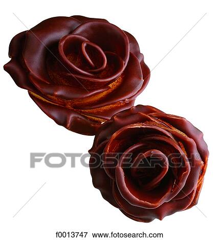 Stock Photo - Roses made of chocolate. Fotosearch