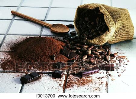 Sack of cocoa and chocolate View Large Photo Image Stock Image - Sack of cocoa and chocolate. Fotosearch