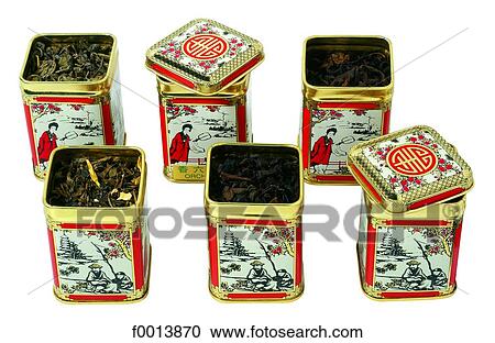 Stock Image - Chinese tea boxes. Fotosearch