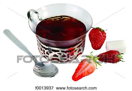 Stock Photo - Strawberry tea. Fotosearch