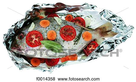 Sea bream en papillote View Large Photo Image Stock Photo - Sea bream en papillote. Fotosearch