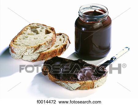 Stock Image - Chocolate spread. Fotosearch