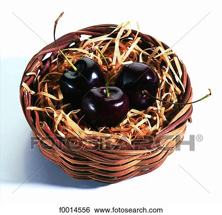 Cherry basket View Large Photo Image Stock Photograph - Cherry basket. Fotosearch