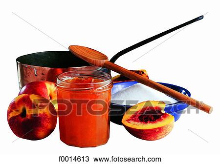 Stock Image - Peach jam. Fotosearch
