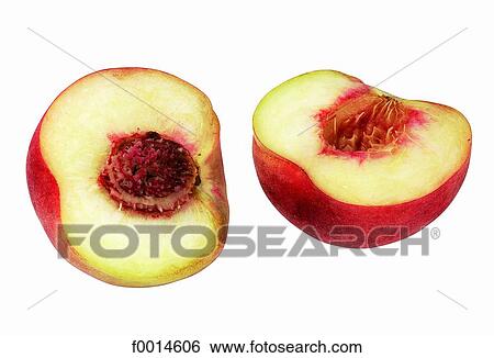 Stock Photograph - White fleshed peach. Fotosearch