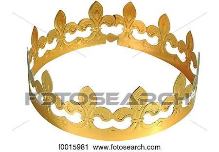 Stock Image - Celebrations: Epiphany French traditionnal crown. Fotosearch