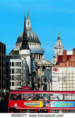 London, Bus in the City View Large Photo Image Stock Photo - London, Bus in the City. Fotosearch