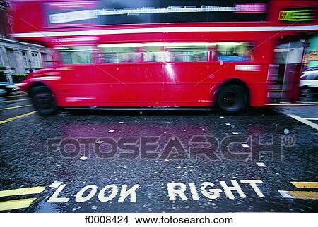 Picture - London, Double-decker bus. Fotosearch