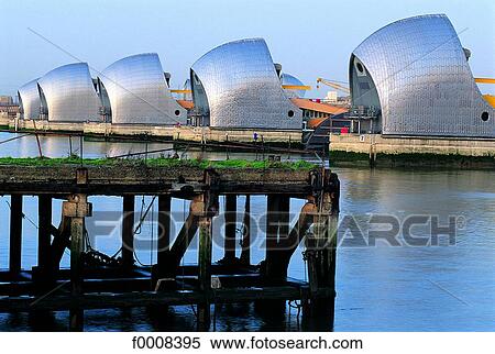 Stock Photography - London, Thames barrier. Fotosearch