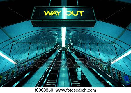 London, The Underground exit at night View Large Photo Image Stock Image - London, The Underground exit at night. Fotosearch