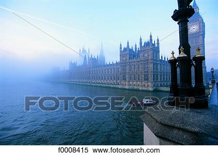 Stock Photography - London, Westminster, misty morning. Fotosearch