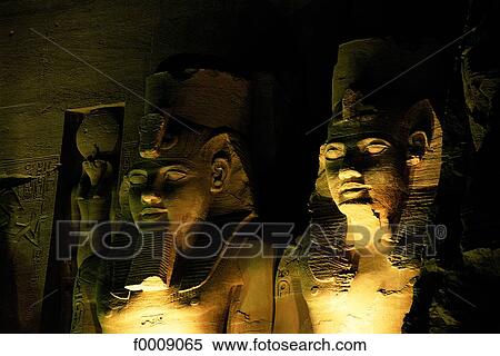 Stock Photography - Egypt, Abu Simbel, statues of Ramses II temple. Fotosearch