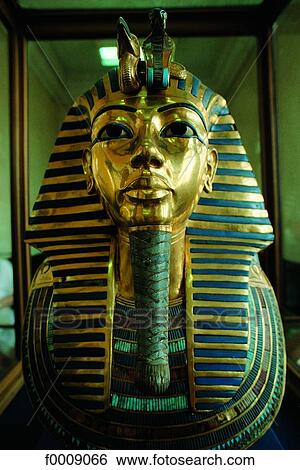 Egypt, Cairo, Antiquity museum, the gold mask of Tutankhamon View Large Photo Image Stock Photograph - Egypt, Cairo, Antiquity museum, the gold mask of Tutankhamon. Fotosearch