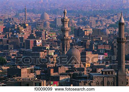 Egypt, Cairo, general view View Large Photo Image Stock Photo - Egypt, Cairo, general view. Fotosearch