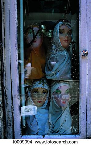Egypt, Cairo, Khan el Khalili, selling women's veils View Large Photo Image Picture - Egypt, Cairo, Khan el Khalili, selling women's veils . Fotosearch