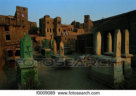 Egypt, Cairo, the City of the Dead View Large Photo Image Stock Photo - Egypt, Cairo, the City of the Dead. Fotosearch