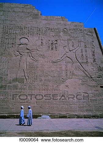 Egypt, Medinet Habu, temple of Ramses III View Large Photo Image Picture - Egypt, Medinet Habu, temple of Ramses III. Fotosearch
