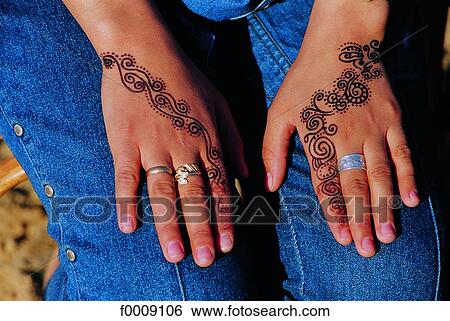 Egypt, Ourgada, jeans and henna tattoo View Large Photo Image Stock Photograph - Egypt, Ourgada, jeans and henna tattoo. Fotosearch