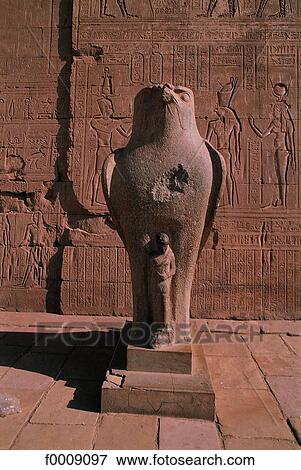 Egypt, The temple of Horus at Edfu, the falcon-headed god View Large Photo Image Stock Photo - Egypt, The temple of Horus at Edfu, the falcon-headed god. Fotosearch