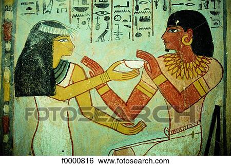 Stock Photograph - Egypt, Valley of the Nobles, tomb of Senefer. Fotosearch