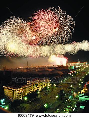 Stock Photo - China, Beijing, fireworks. Fotosearch