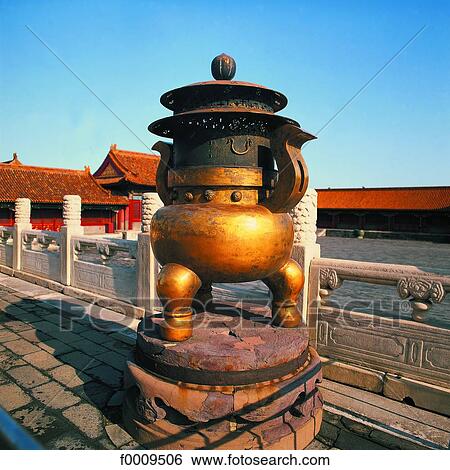 China, Beijing, Imperial Palace, bronze crock View Large Photo Image Stock Photograph - China, Beijing, Imperial Palace, bronze crock. Fotosearch