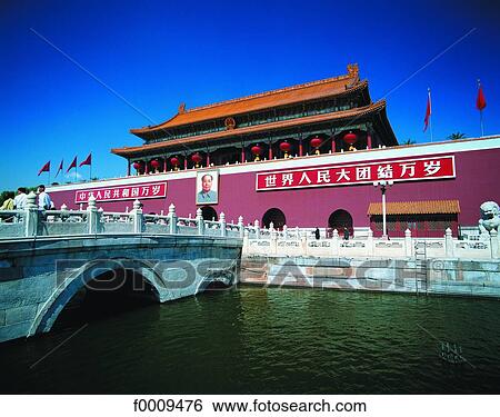 Stock Photograph - China, Beijing, Tian An Men. Fotosearch