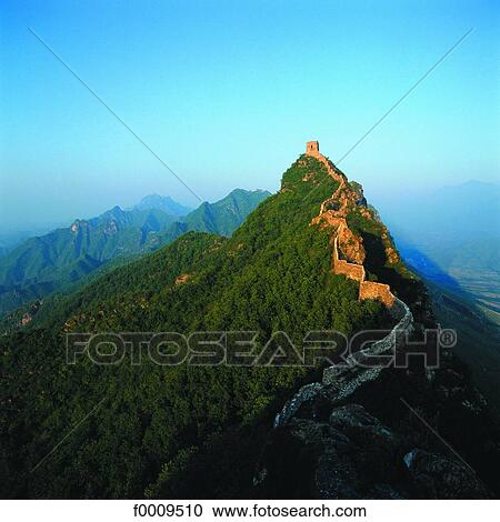 China, Great Wall View Large Photo Image Stock Image - China, Great Wall. Fotosearch