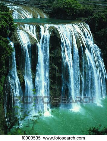 Stock Photography - China, Guizhou province, Huangguoshu waterfall. Fotosearch