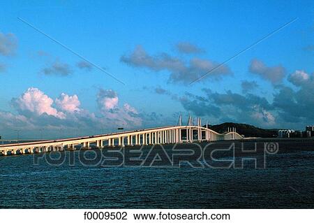 Stock Image - China, Macau, Friendship bridge. Fotosearch
