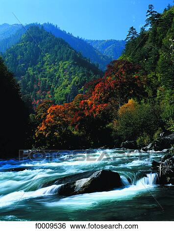 Stock Photograph - China, Sichuan, Miyaluo. Fotosearch