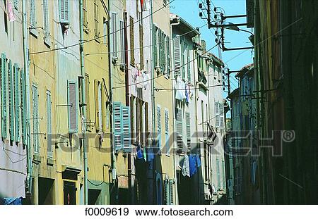 France, Marseilles, Street in the Panier district View Large Photo Image Stock Photo - France, Marseilles, Street in the Panier district. Fotosearch